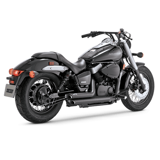 Vance & Hines Slip-On Shortshots Staggered Black 2004-2009