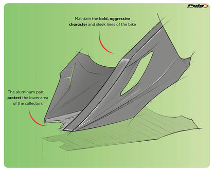 Puig Engine Spoiler Yamaha MT-07 2025-2026 - Adventure Parts