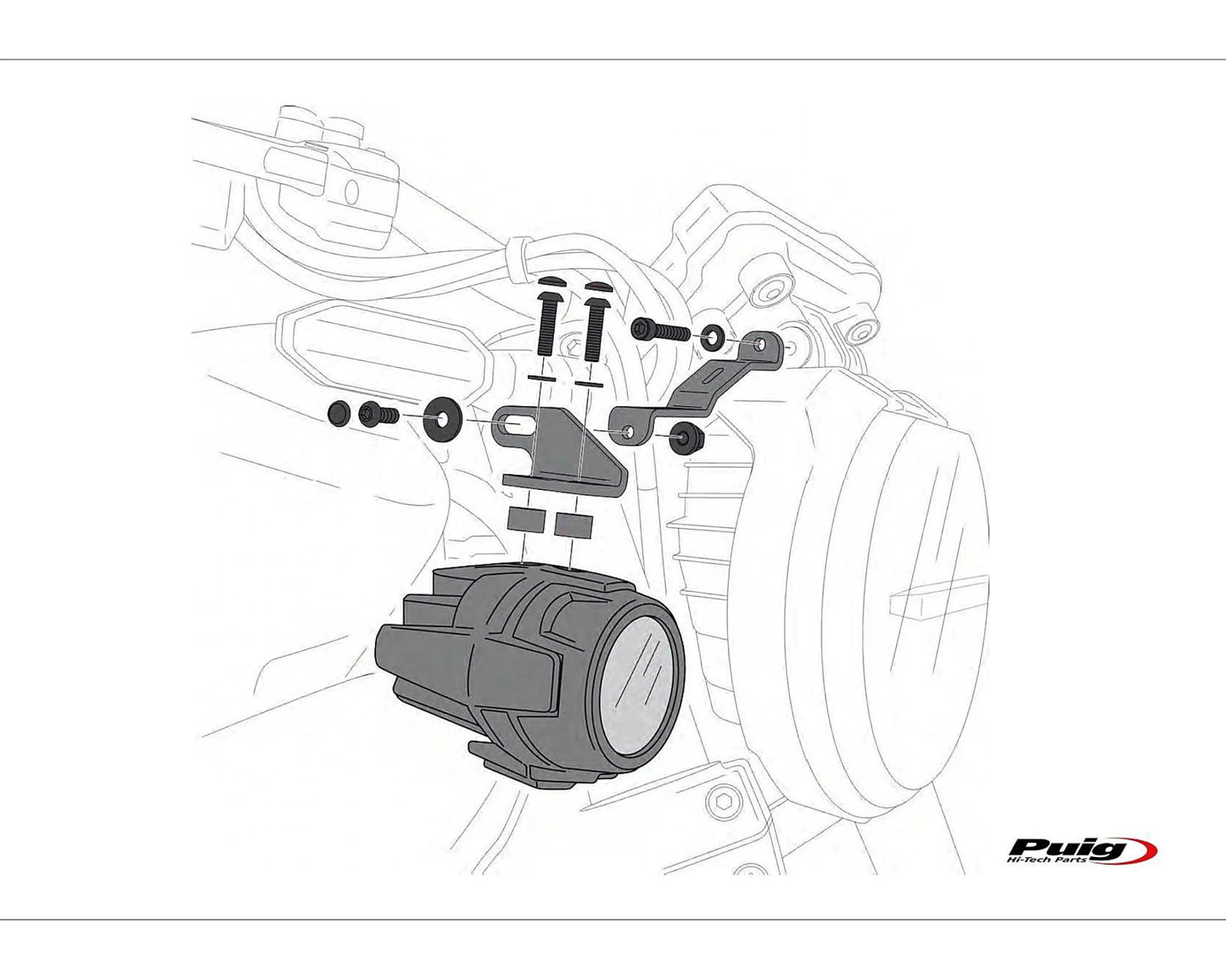 Puig Beam Auxiliary Lights Universal - Adventure Parts