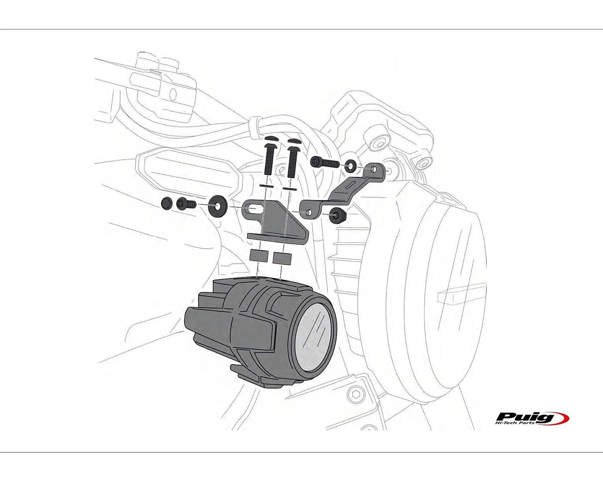 Puig Beam Auxiliary Lights Universal - Adventure Parts