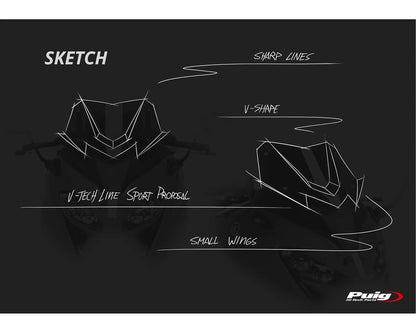 Puig Windshield V-Tech Line Sport YAMAHA T-MAX 560 2022-2026