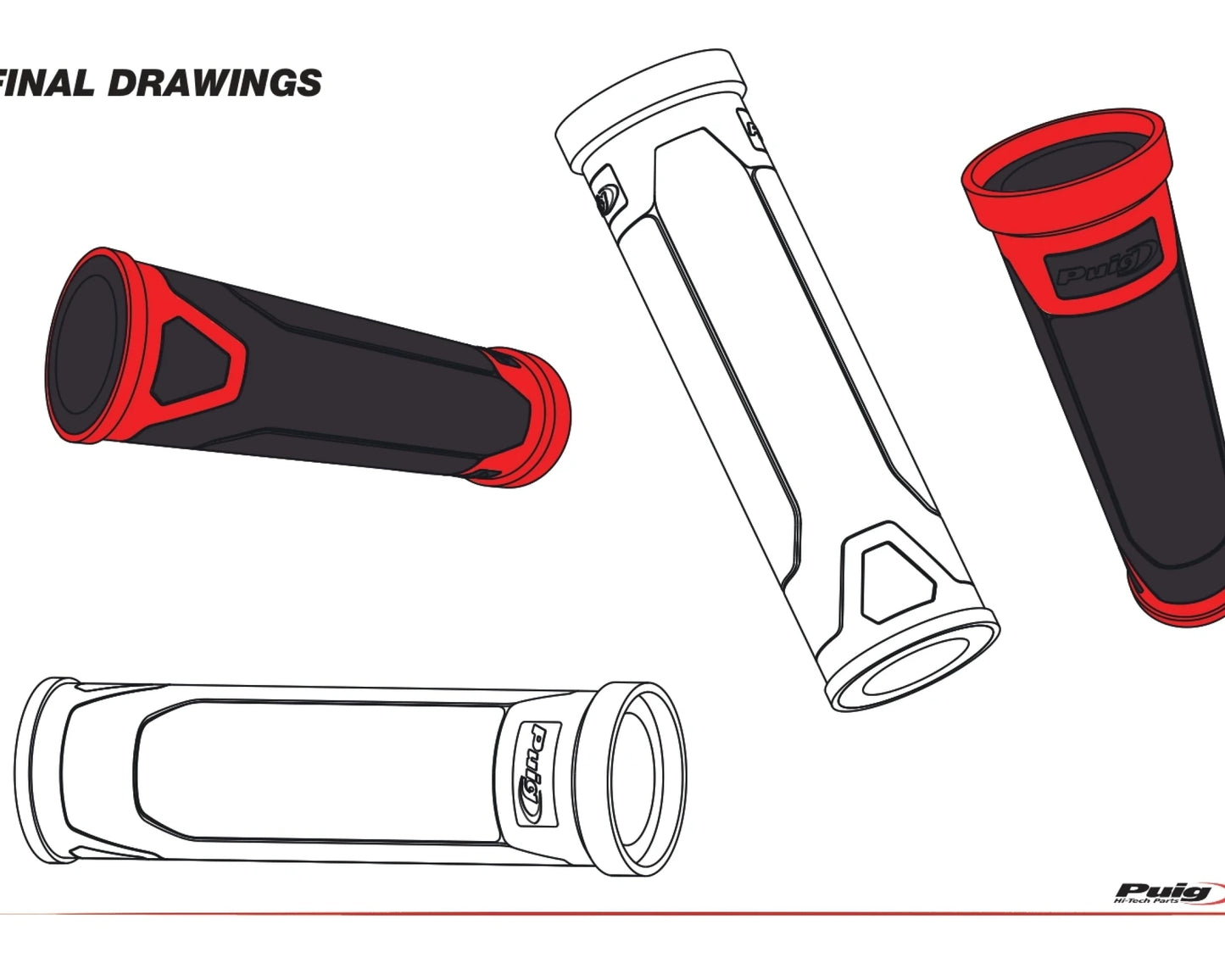Puig Revving Grips 119mm Universal