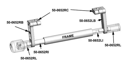 Woodcraft Frame Slider Kit with pucks Ducati Hypermotard 821 2013-2023