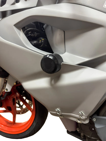 Woodcraft Frame Slider Kit w/ Pucks Aprilia RS 457 2024-2025 - Adventure Parts