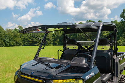 Seizmik Flip-Up Vented Windshield (Scratch Resistant Polycarbonate) ? Polaris Midsize Size Pro-Fit Ranger - Adventure Parts