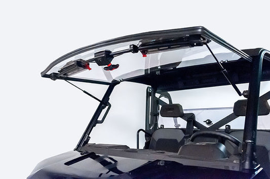 Seizmik Flip-Up Vented Windshield (Scratch Resistant Polycarbonate) ? Polaris Midsize Size Pro-Fit Ranger