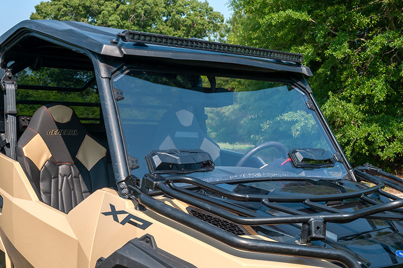 Seizmik Toolless Versa-Vent Windshield (UV Resistant Polycarbonate) Polaris General - Adventure Parts