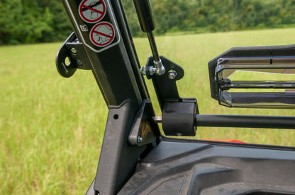 Seizmik Flip-Up Vented Windshield (Scratch Resistant Polycarbonate) Can-Am Defender - Adventure Parts