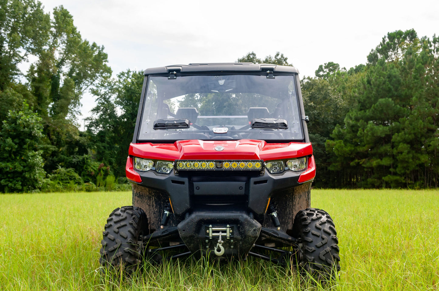 Seizmik Flip-Up Vented Windshield (Scratch Resistant Polycarbonate) Can-Am Defender - Adventure Parts