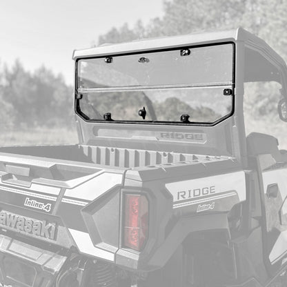 Seizmik Hard Rear Folding Windshield (UV Resistant Polycarbonate) Kawasaki Ridge