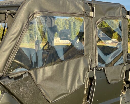 Seizmik Soft Upper Doors with Zipper Can-Am Defender Max - Adventure Parts