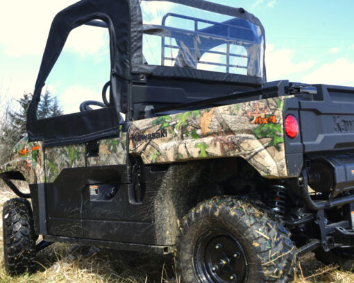 Seizmik Soft Doors and Rear Windshield with Zipper Kawasaki Mule Pro-MX - Adventure Parts