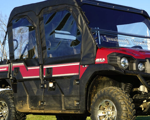 Seizmik Soft Upper Doors with Zipper Kawasaki Mule Pro FXT - Adventure Parts