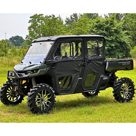 Seismic Framed Door Kit FRONT AND REAR – Can-Am Defender MAX HD9, HD10 - Adventure Parts