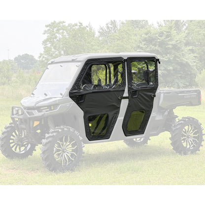 Seismic Framed Door Kit FRONT AND REAR – Can-Am Defender MAX HD9, HD10 - Adventure Parts