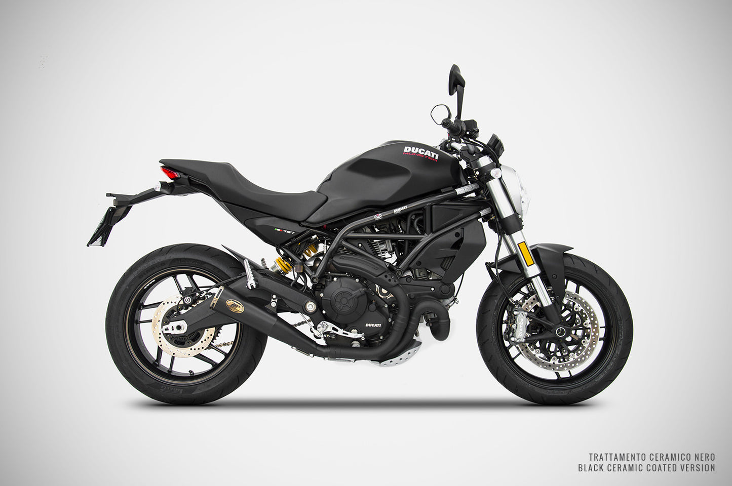 ZARD "Zuma" Slip-On Ducati Monster 797 Exhaust 2017-2019