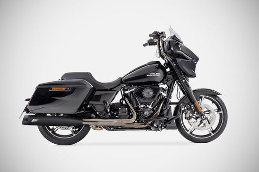 ZARD Exhaust Slip-Ons 4.33 Inches Slash-Cut Harley Davidson Street Glide Special 2006-2016 - Adventure Parts