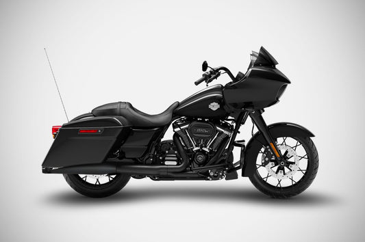 ZARD Exhaust Slip-Ons Flat 4.33 Inch Harley Davidson Road Glide Special 2006-2016 - Adventure Parts