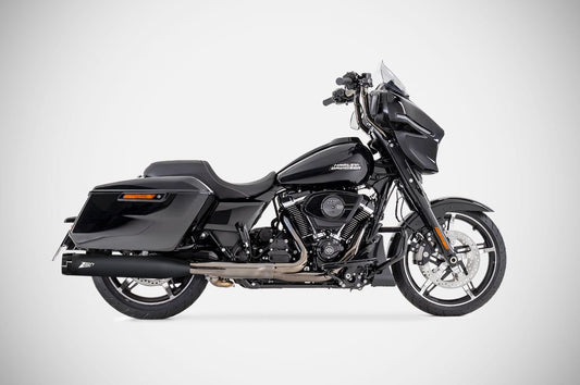 ZARD Exhaust Slip-Ons Flat 4.33 Inch Harley Davidson Street Glide Special 2006-2016 - Adventure Parts