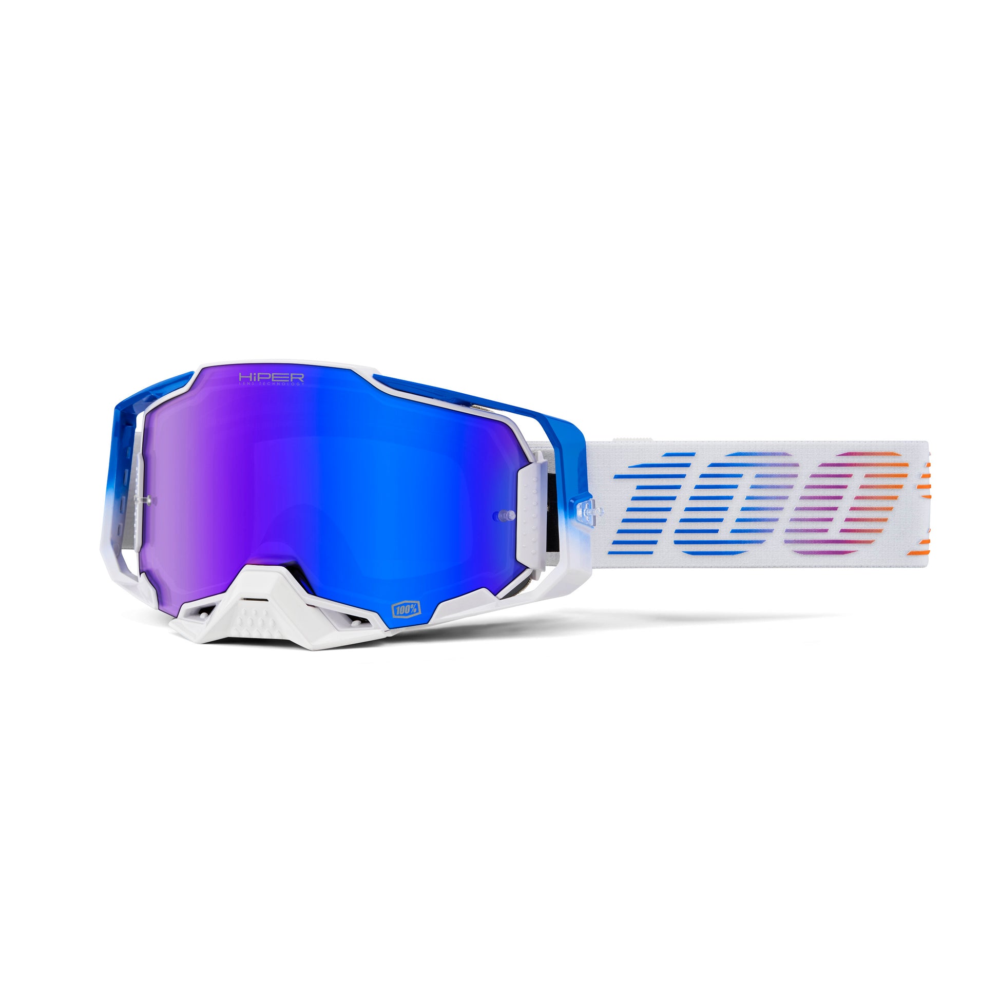 100% Armega Hiper Lens Motorcycle Goggles - Adventure Parts