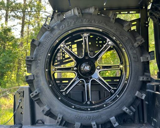 Seizmik Bed Rack Spare Tire Holder – Polaris Ranger | Can-Am Defender - Adventure Parts