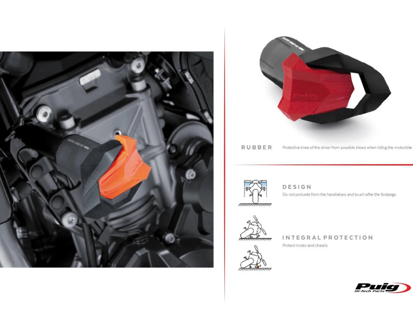 Puig R19 Frame Sliders KTM 1290 SUPERDUKE GT 2014-2025 - Adventure Parts