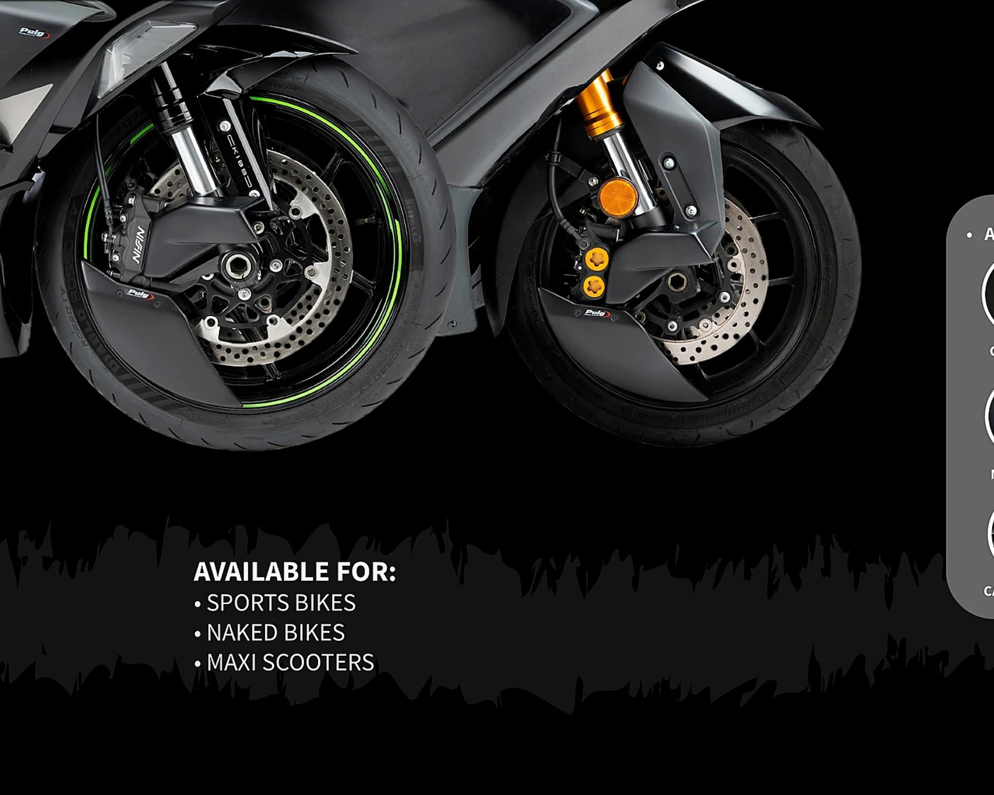 Puig Aero Wheel Deflector HONDA CB1000 HORNET 2025-2026 - Adventure Parts