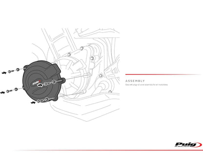Puig Engine Protectives Covers Kawasaki Z900RS 2018-2025 - Adventure Parts