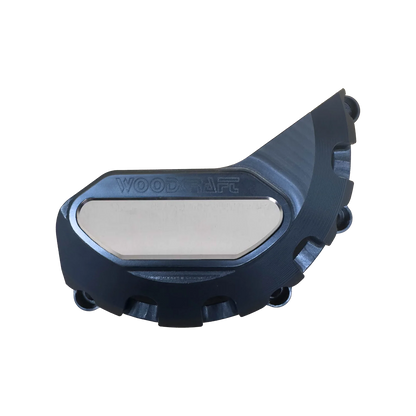 Woodcraft LHS UHMW Stator Cover Protector w/ Skid Pad Triumph Daytona 675/Street Triple 2013-2023