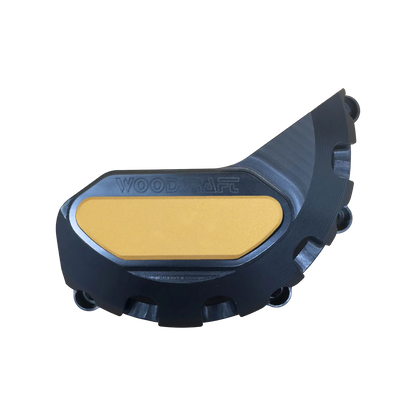 Woodcraft LHS UHMW Stator Cover Protector w/ Skid Pad Triumph Daytona 675/Street Triple 2013-2023