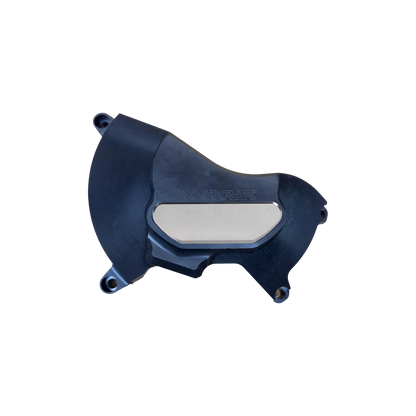 Woodcraft RHS UHMW Clutch Cover Protector w/ Skid Pad Triumph Daytona 675/Street Triple 2006-2023