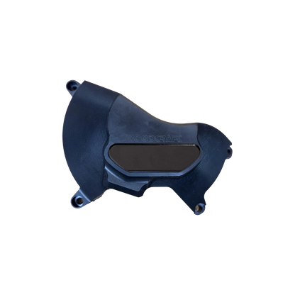 Woodcraft RHS UHMW Clutch Cover Protector w/ Skid Pad Triumph Daytona 675/Street Triple 2006-2023