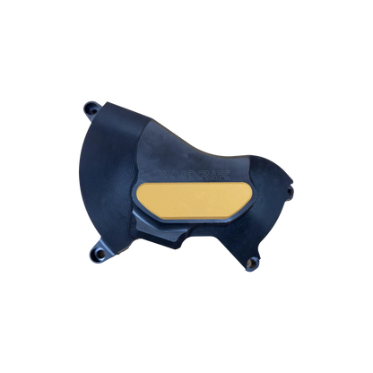 Woodcraft RHS UHMW Clutch Cover Protector w/ Skid Pad Triumph Daytona 675/Street Triple 2006-2023