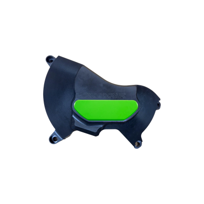 Woodcraft RHS UHMW Clutch Cover Protector w/ Skid Pad Triumph Daytona 675/Street Triple 2006-2023