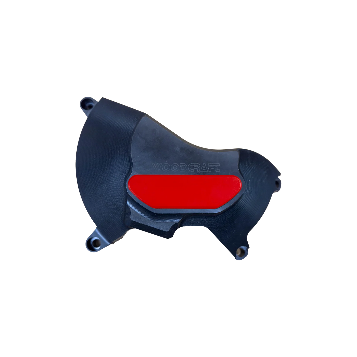 Woodcraft RHS UHMW Clutch Cover Protector w/ Skid Pad Triumph Daytona 675/Street Triple 2006-2023