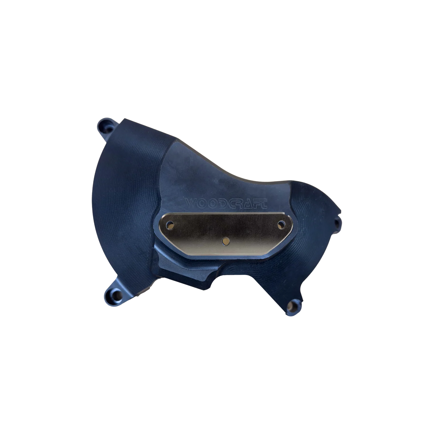 Woodcraft RHS UHMW Clutch Cover Protector w/ Skid Pad Triumph Daytona 675/Street Triple 2006-2023