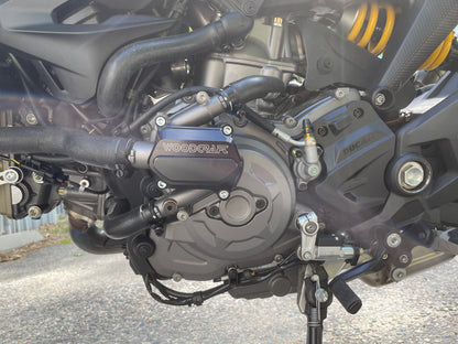 Woodcraft Water Pump Cover Protector w/ Skid Plate Ducati Monster 2016-2025 - Adventure Parts