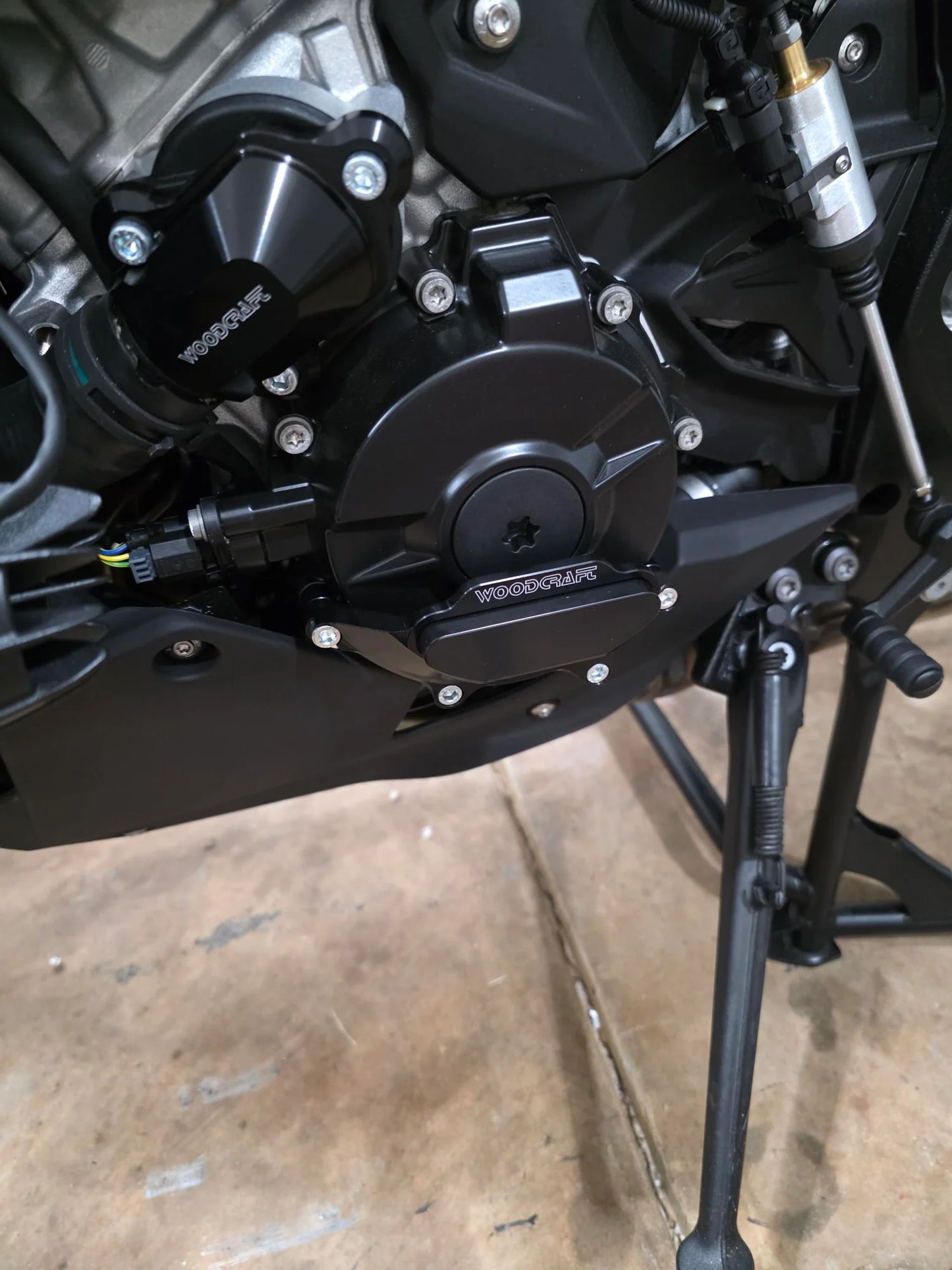Woodcraft Stator Cover Protector w/ Skid Plate BMW S1000XR 2019-2025 - Adventure Parts