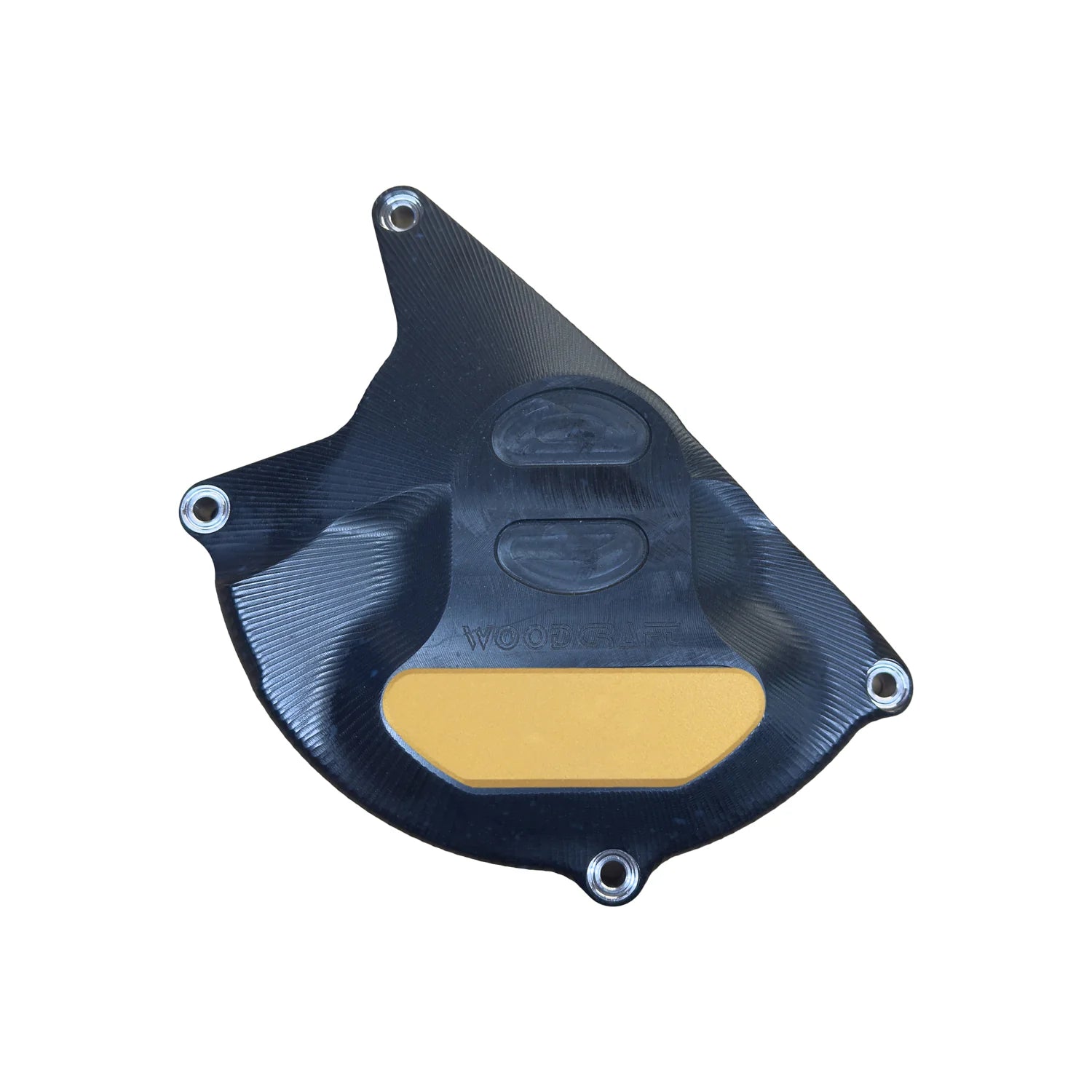 Woodcraft LHS Stator Cover Protector UHMW Plastic w/ Skid Plate Aprilia RS457 2024-2025 - Adventure Parts