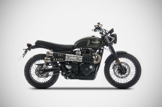 ZARD Conical "Slip-On" Triumph Scrambler 900 Exhaust 2021-2023