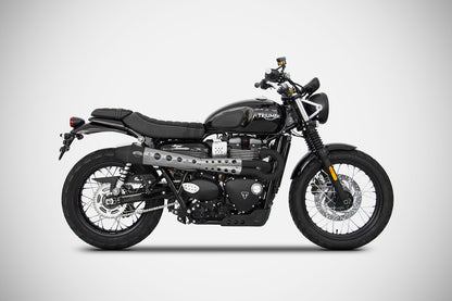 ZARD Exhaust "Conical" High Full Kit Triumph Scrambler 900 2021-2023