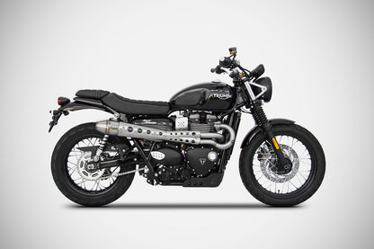 ZARD Exhaust "Conical" High Full Kit Triumph Scrambler 900 2021-2023