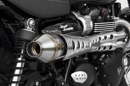 ZARD Exhaust "Conical" High Full Kit Triumph Scrambler 900 2021-2023