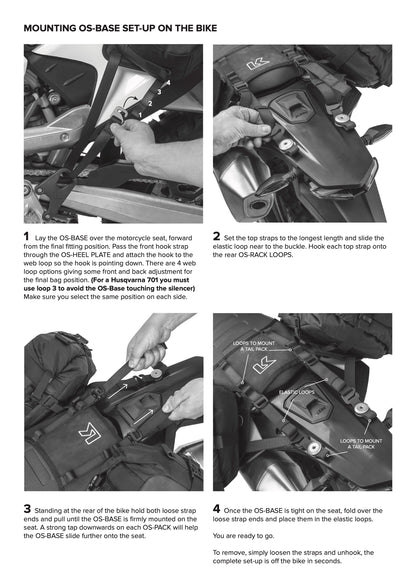 Kriega OS-Base Pannier Mounting Kit Husqvarna 701