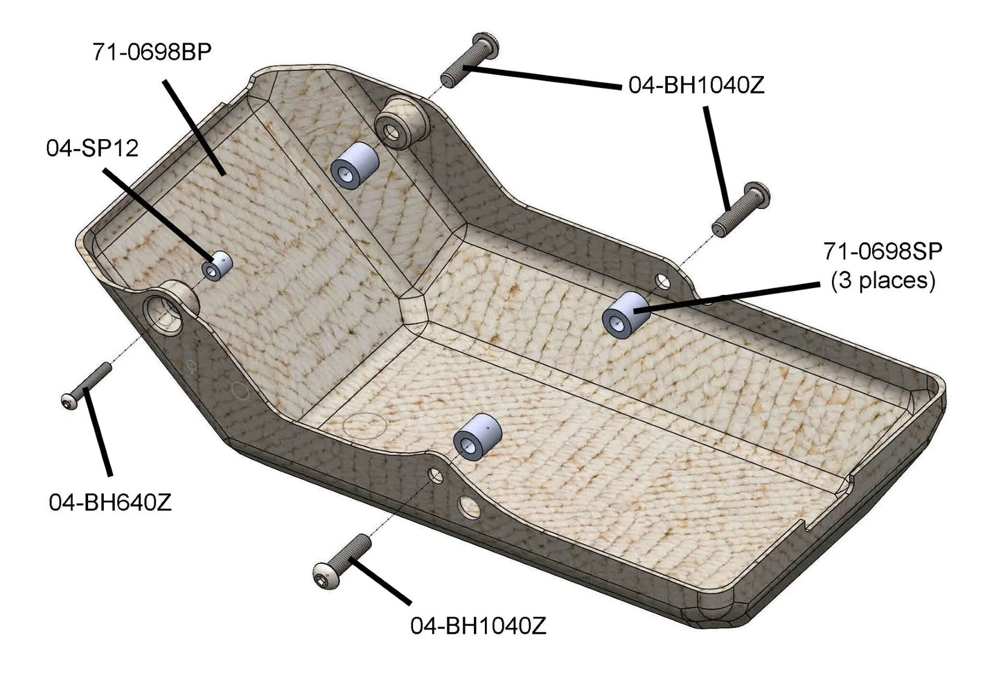 Woodcraft Bellypan Kit Ducati Hypermotard 698 Mono 2024-2026