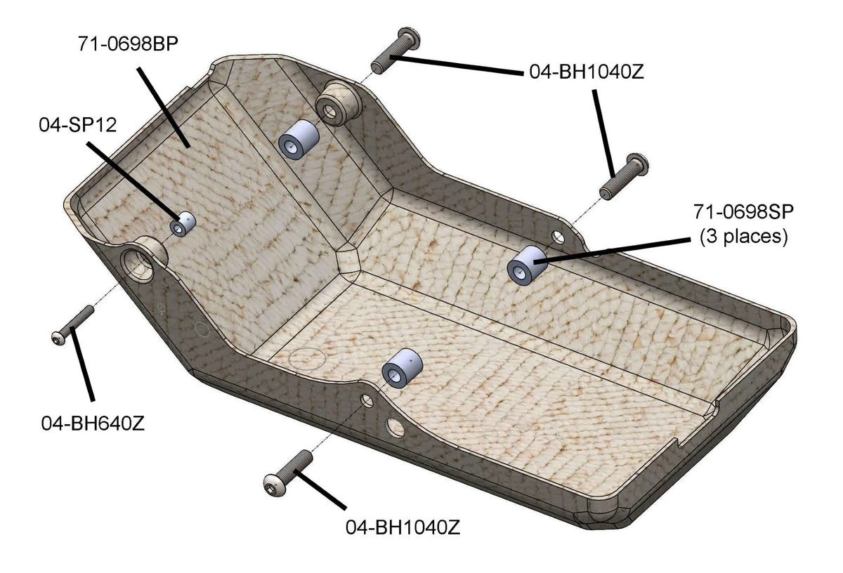 Armour Bodies Bellypan Kit Ducati Hypermotard 698 Mono 2024-2026 - Adventure Parts