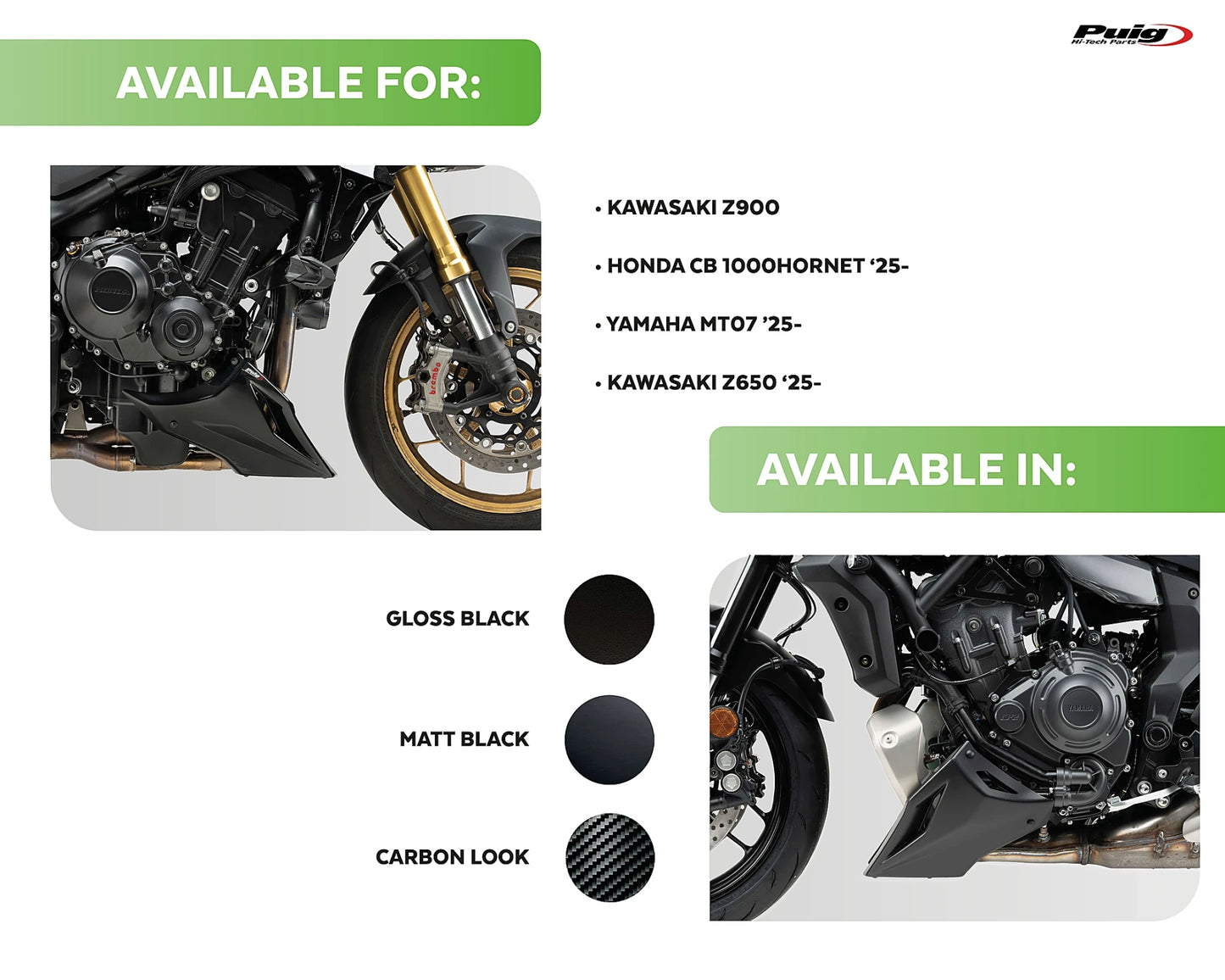 Puig Engine Spoiler Yamaha MT-07 2025-2026 - Adventure Parts