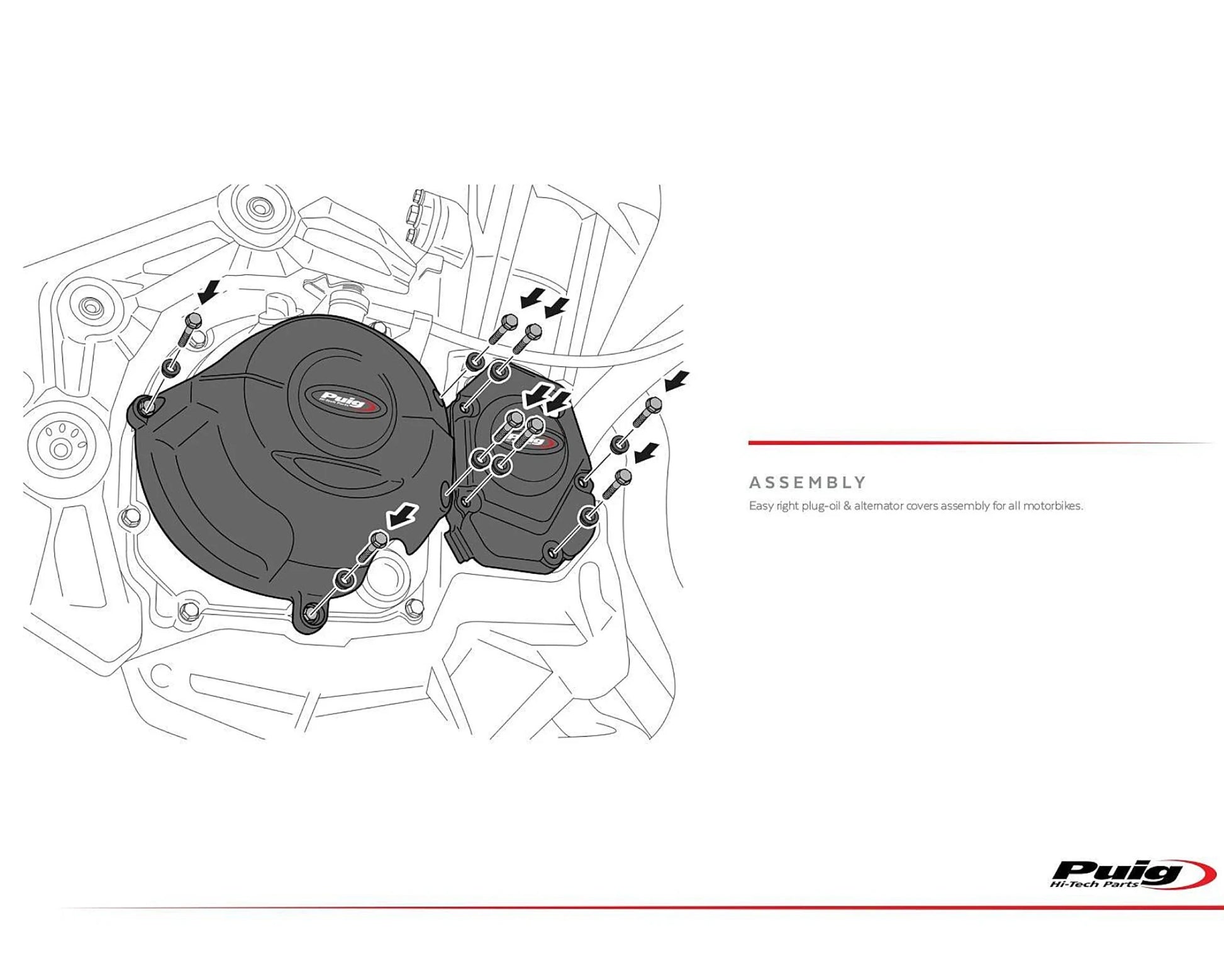 Puig Engine Protectives Covers BMW R1300GS 2023-2026 - Adventure Parts