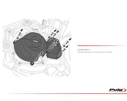 Puig Engine Protectives Covers BMW R1300GS 2023-2026 - Adventure Parts