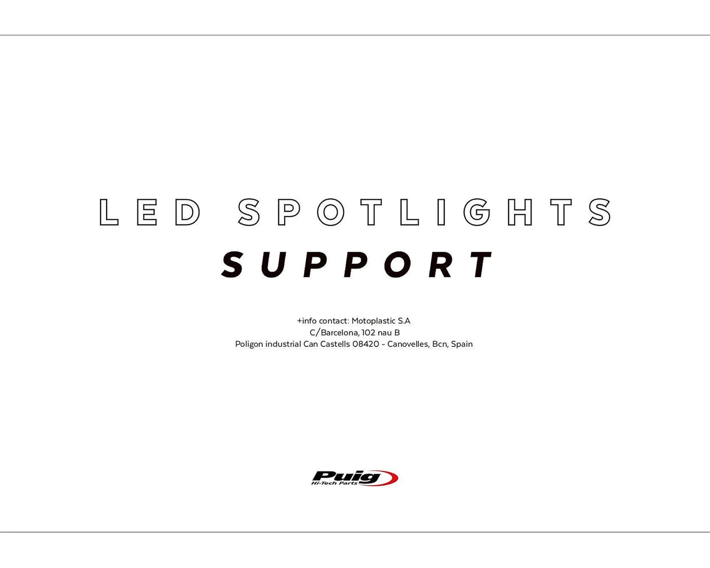 Puig Beam Auxiliary Lights Universal - Adventure Parts